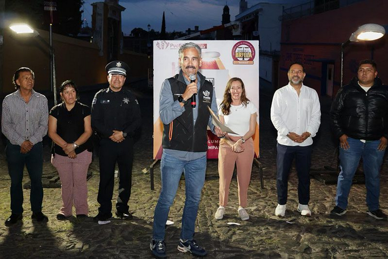 Alcaldía de Puebla culmina modernización de alumbrado público en Barrio del Alto con tecnología LED